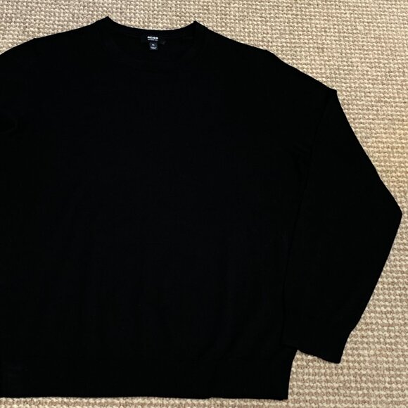 Reiss 100% Merino Wool Crewneck Sweater – Black – Size XL - Picture 4 of 7